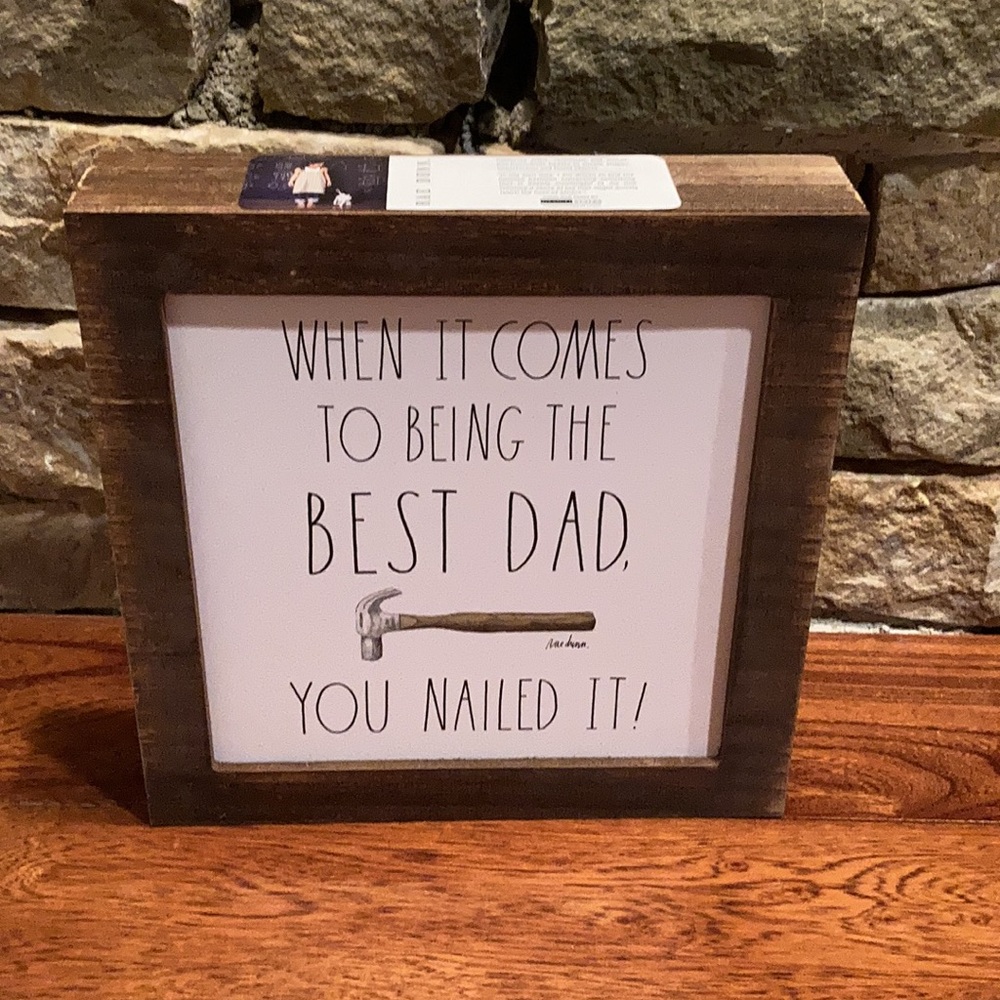 NWT Rae Dunn Father’s Day Wooden Box Sign - Picture 6 of 16